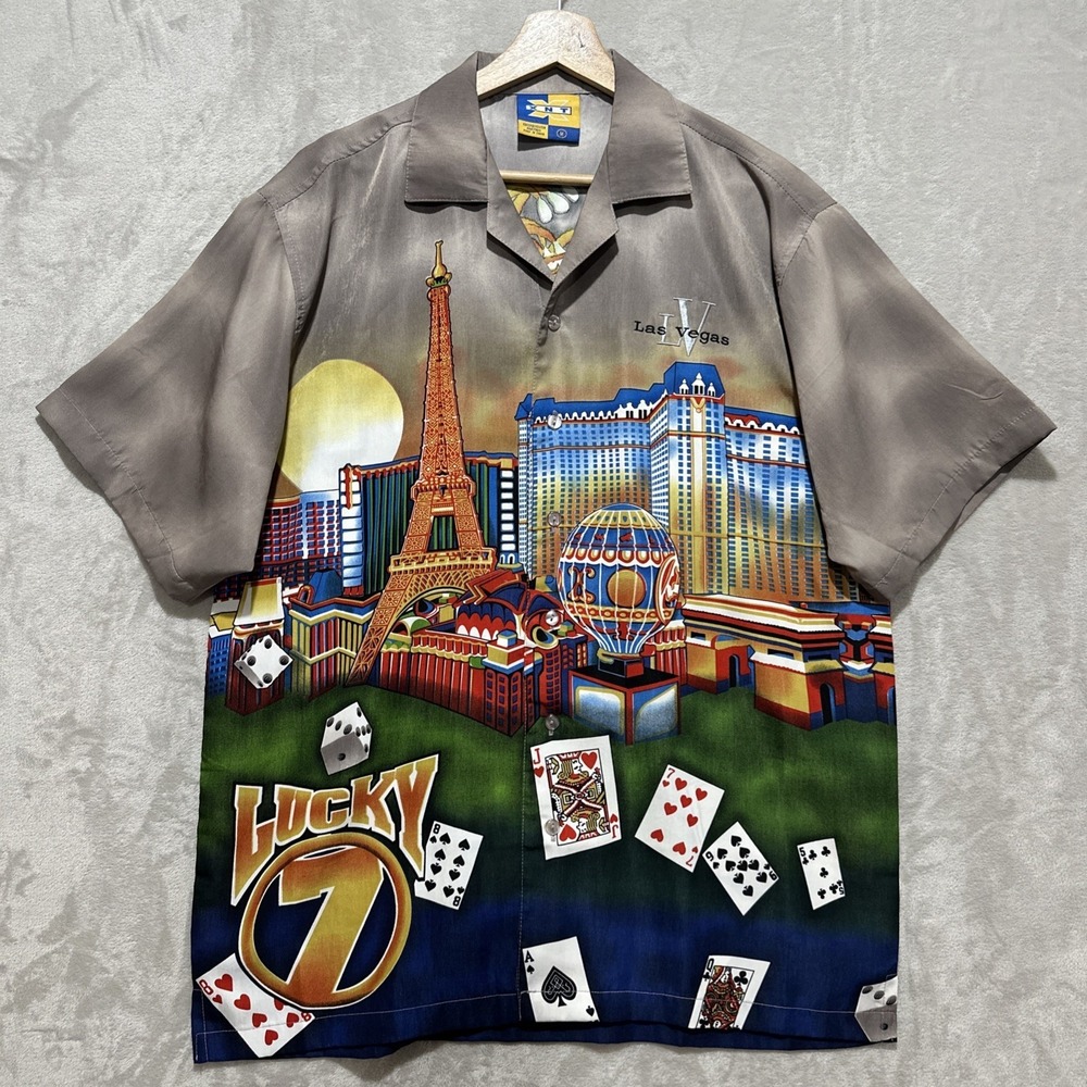 XNT Las‎ Vegas 2011 APA Pool Billiards Championships Button Up Shirt Size M
